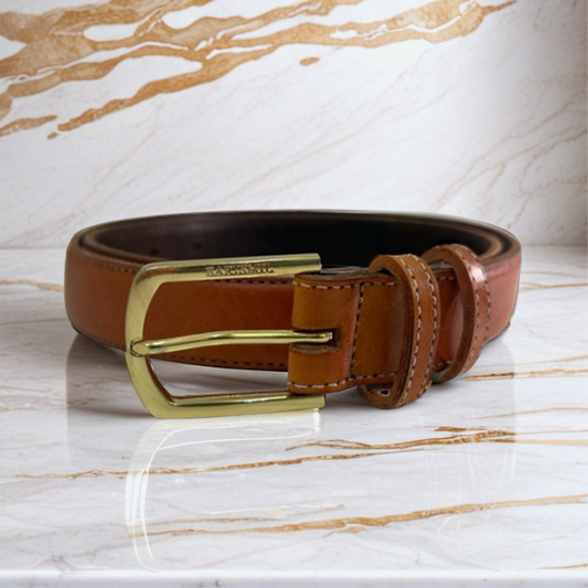 Handmade Brown Leather Belt