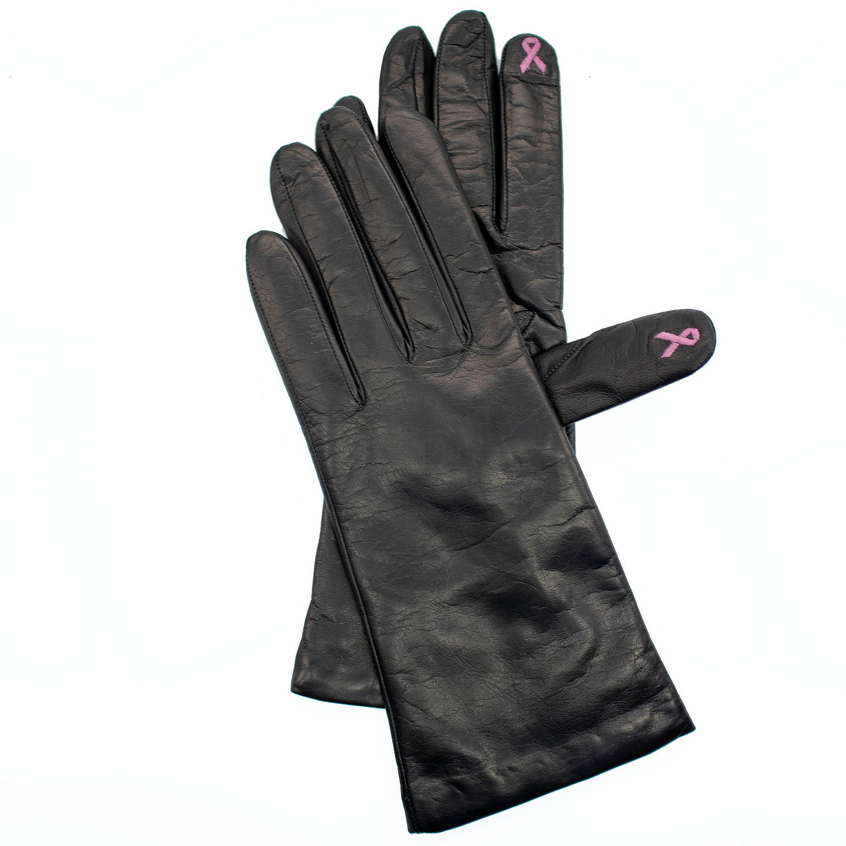 LEATHER TECH GLOVES WITH EMBROIDERY-0