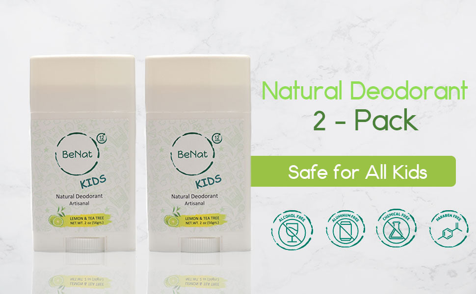 All-Natural Deodorants for Kids & Teens – 2-Pack