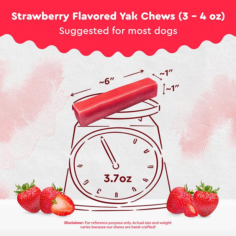 Strawberry Yak Chews