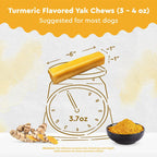 Turmeric Yak Chews – Natural Anti-Inflammatory Chews for Small + Large Dogs
