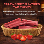Strawberry Himalayan Yak Chews Long-Lasting Natural Dog Chew