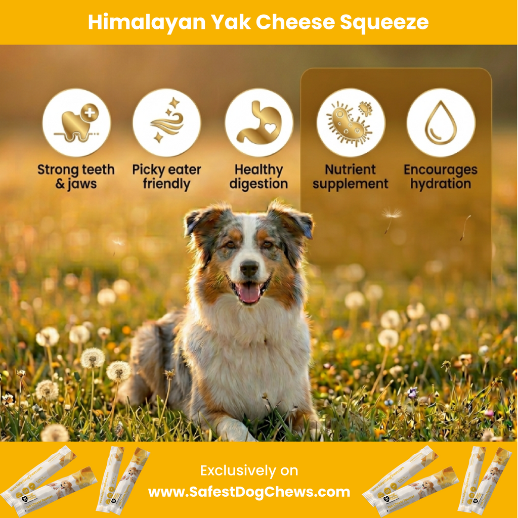Yak Cheese Squeeze — Natural Meal Topper + Training Treat for Dogs