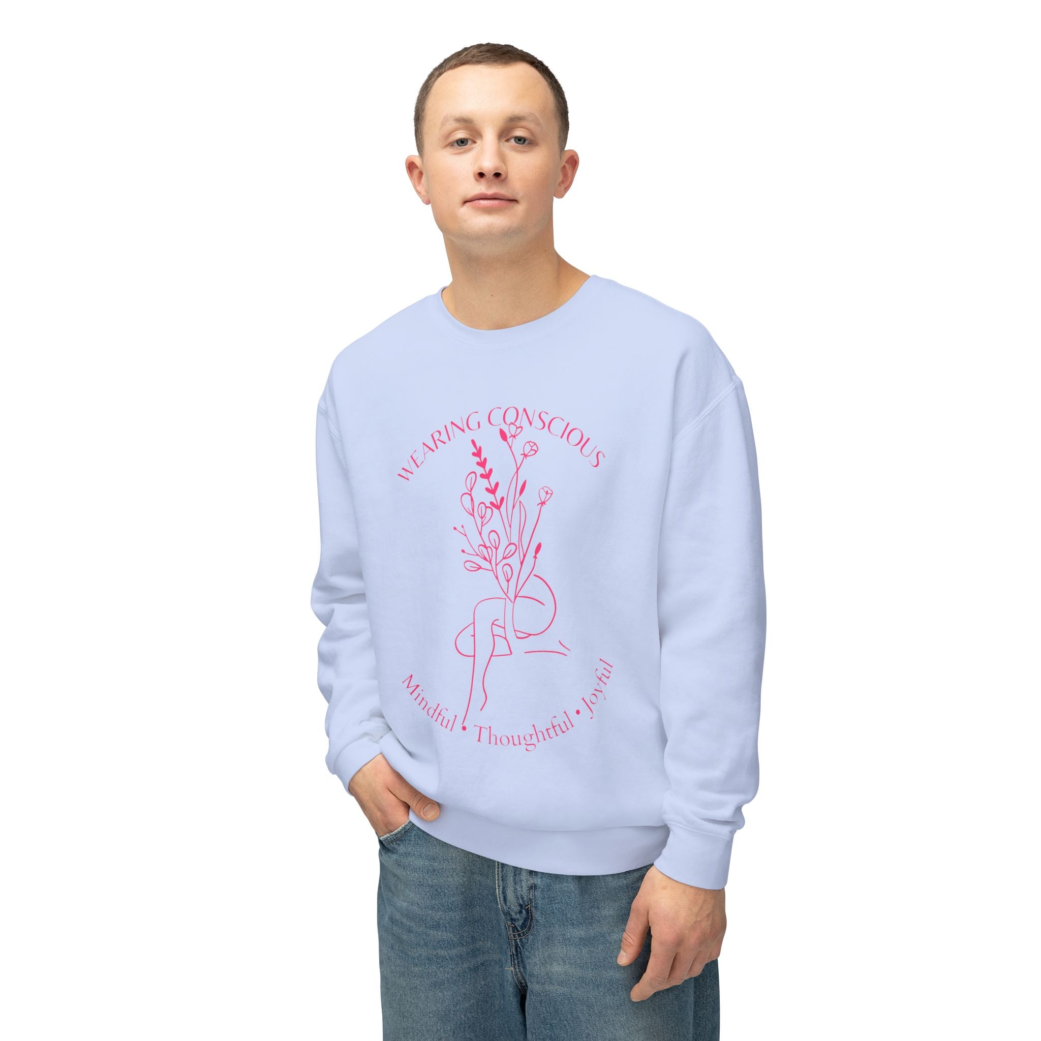 Spring Mindfulness Crewneck Sweatshirt - Joyous and Conscious Design