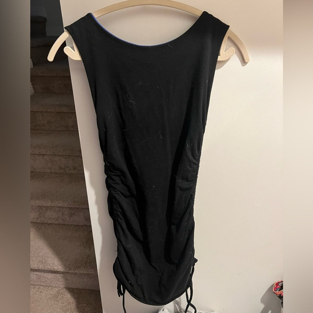 Pre-Loved Reversible Side Cinch Mini Dress – Purple/Black