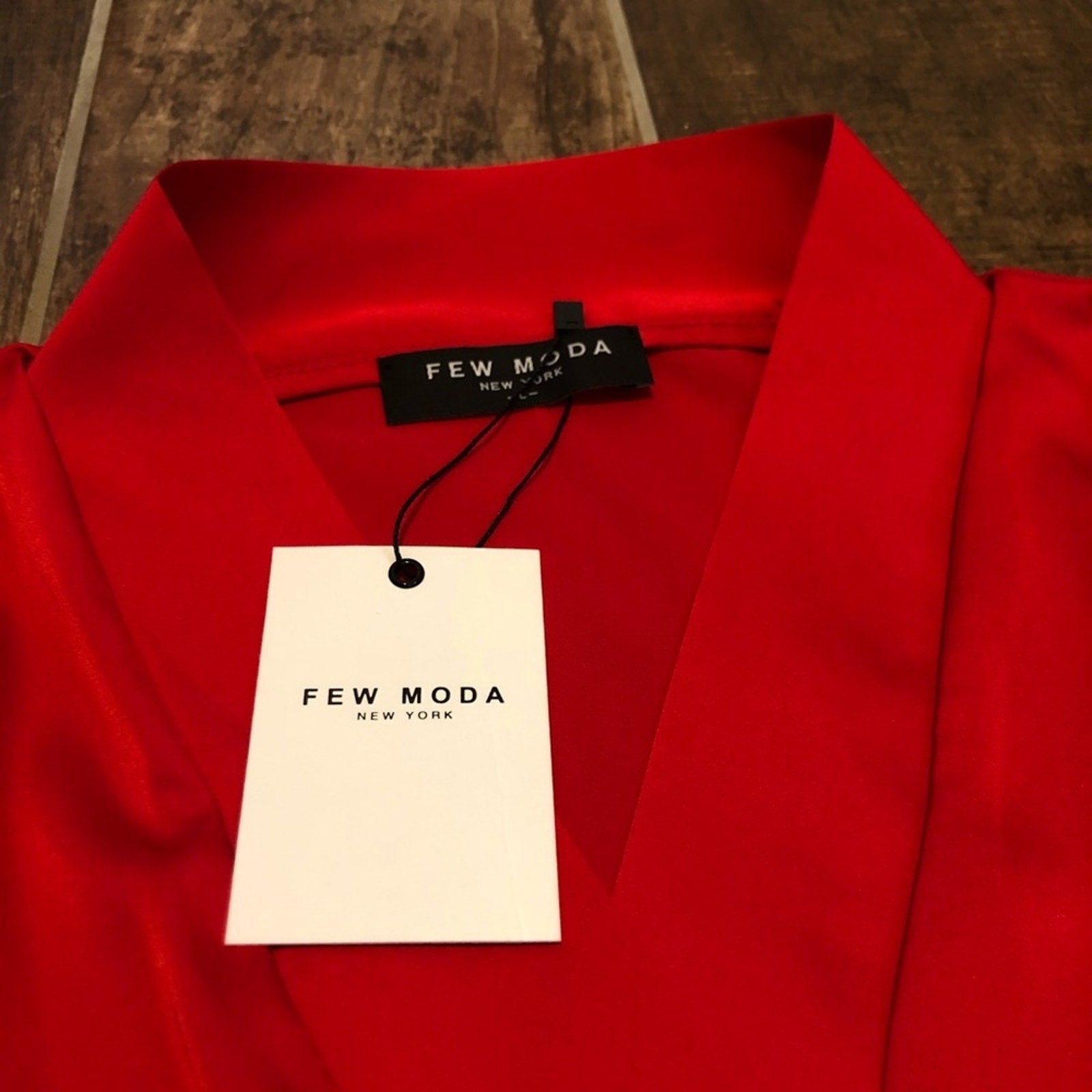 FEW MODA High-Low Wrap Dress/ Blouse