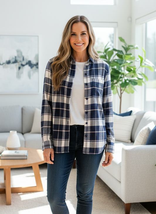 Charley Plaid Button Down – Multiple Colors Available
