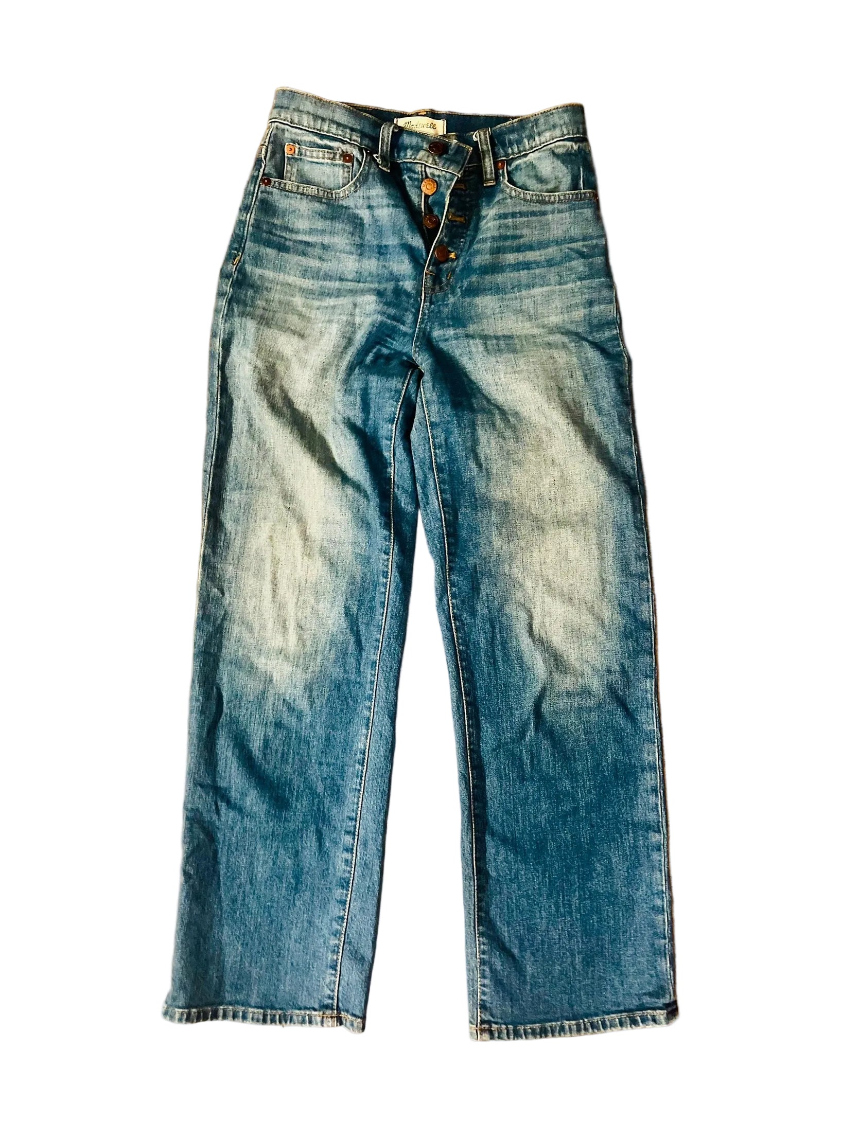 Pre-Loved Madewell Slim Wide Leg Crop Jeans