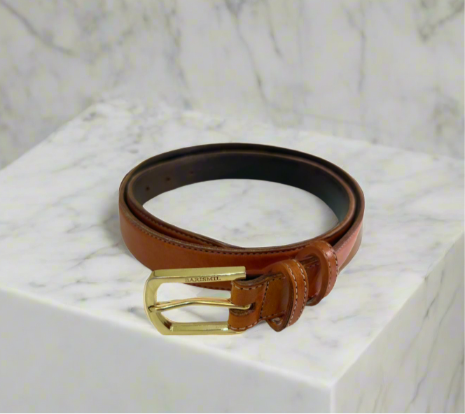 Handmade Brown Leather Belt