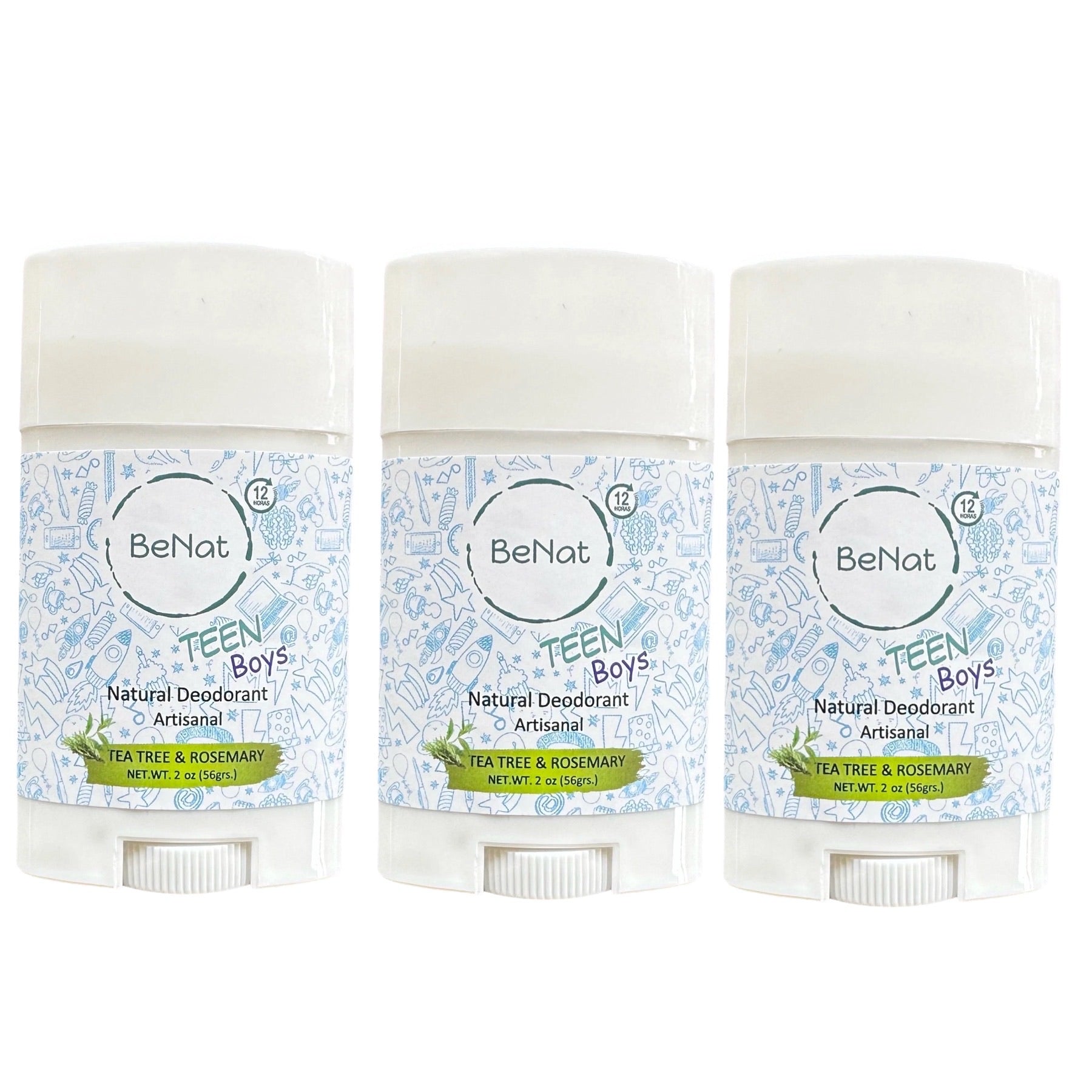 BeNat All-Natural Deodorant for Kids & Teens