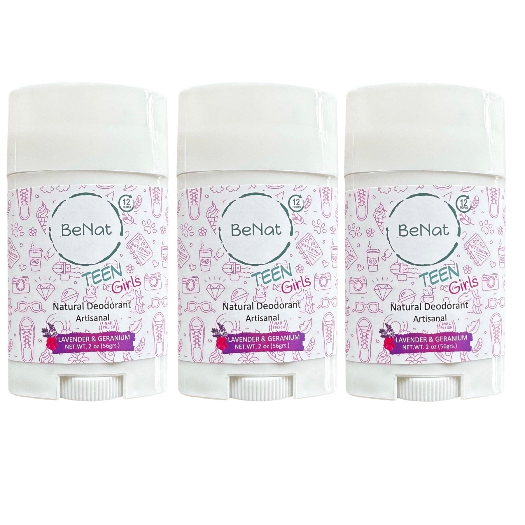 BeNat All-Natural Deodorant for Kids & Teens
