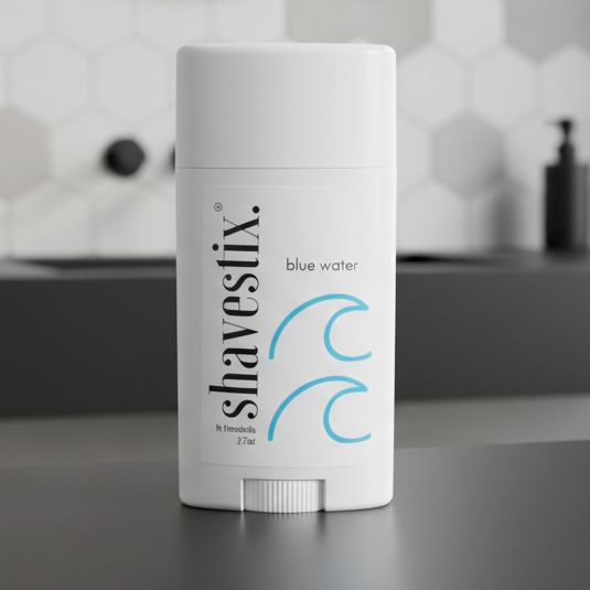 Shavestix Shaving Lotion Stick – Blue Water – 2.75 Oz