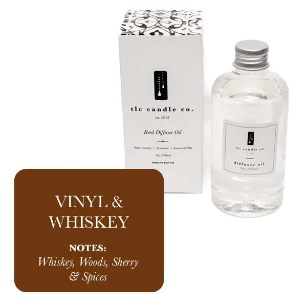 Refill Oil for Reed Diffuser - Vinyl & Whiskey Scent