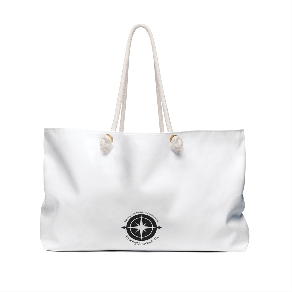 FREE with $150+ Purchase – Sweaters Boots Pumpkin Spice Fall Tote Bag with Wearing Conscious Logo
