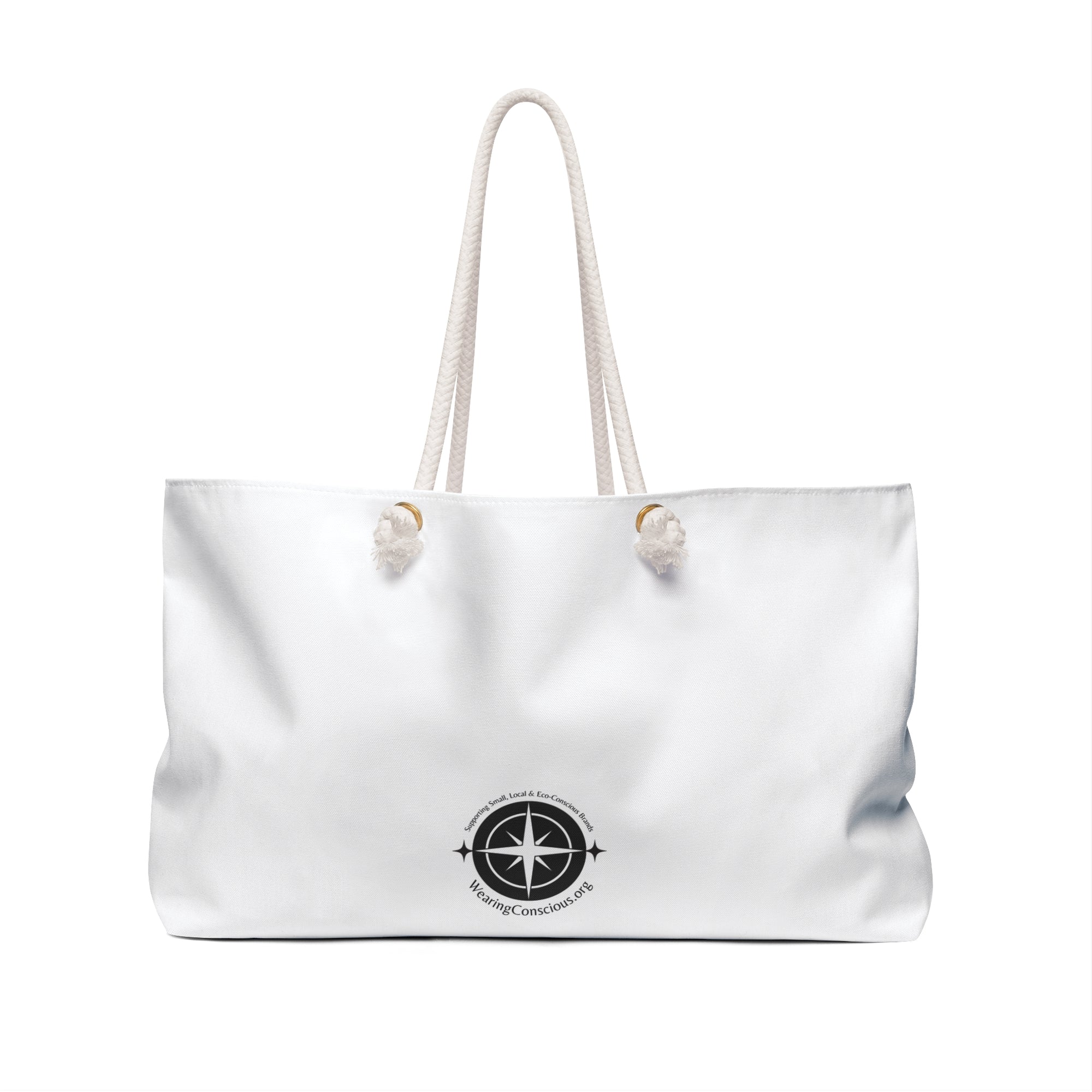 FREE with $150+ Purchase – Sweaters Boots Pumpkin Spice Fall Tote Bag with Wearing Conscious Logo
