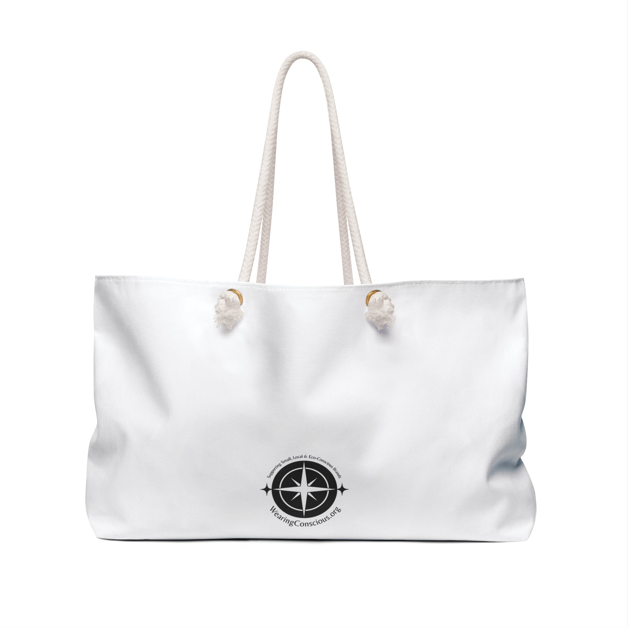 Sweaters Boots Pumpkin Spice Fall Tote Bag with Wearing Conscious Logo