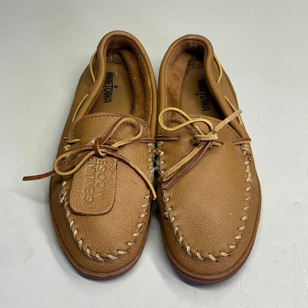 MINNETONKA Genuine Pre-Owned Moosehide Classic – Size Men's 11 – Natural/Brown