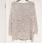 DKNY Long Sweater – Brown/White