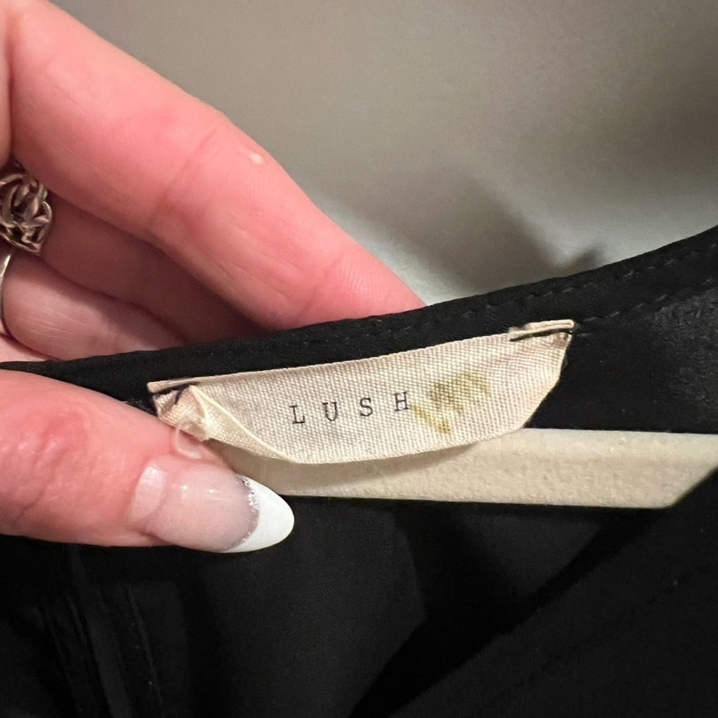 Lush Brand Semi-Sheer Hi-Low Blouse