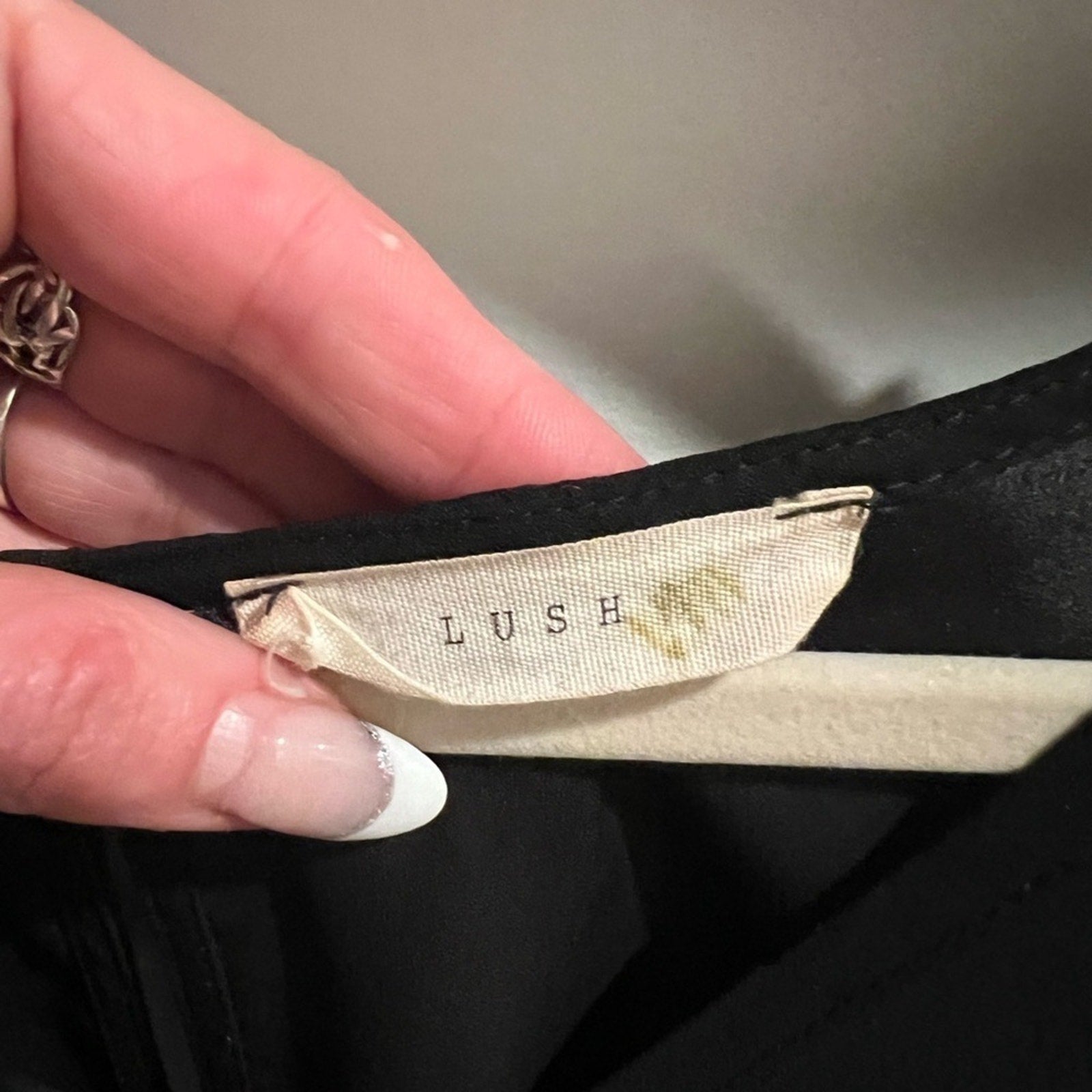 Lush Brand Semi-Sheer Hi-Low Blouse