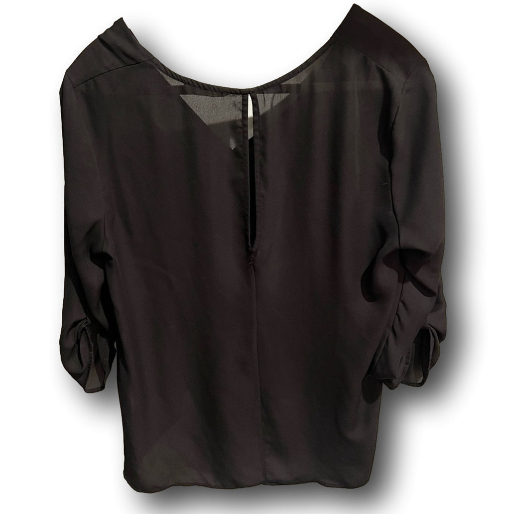 Lush Brand Semi-Sheer Hi-Low Blouse