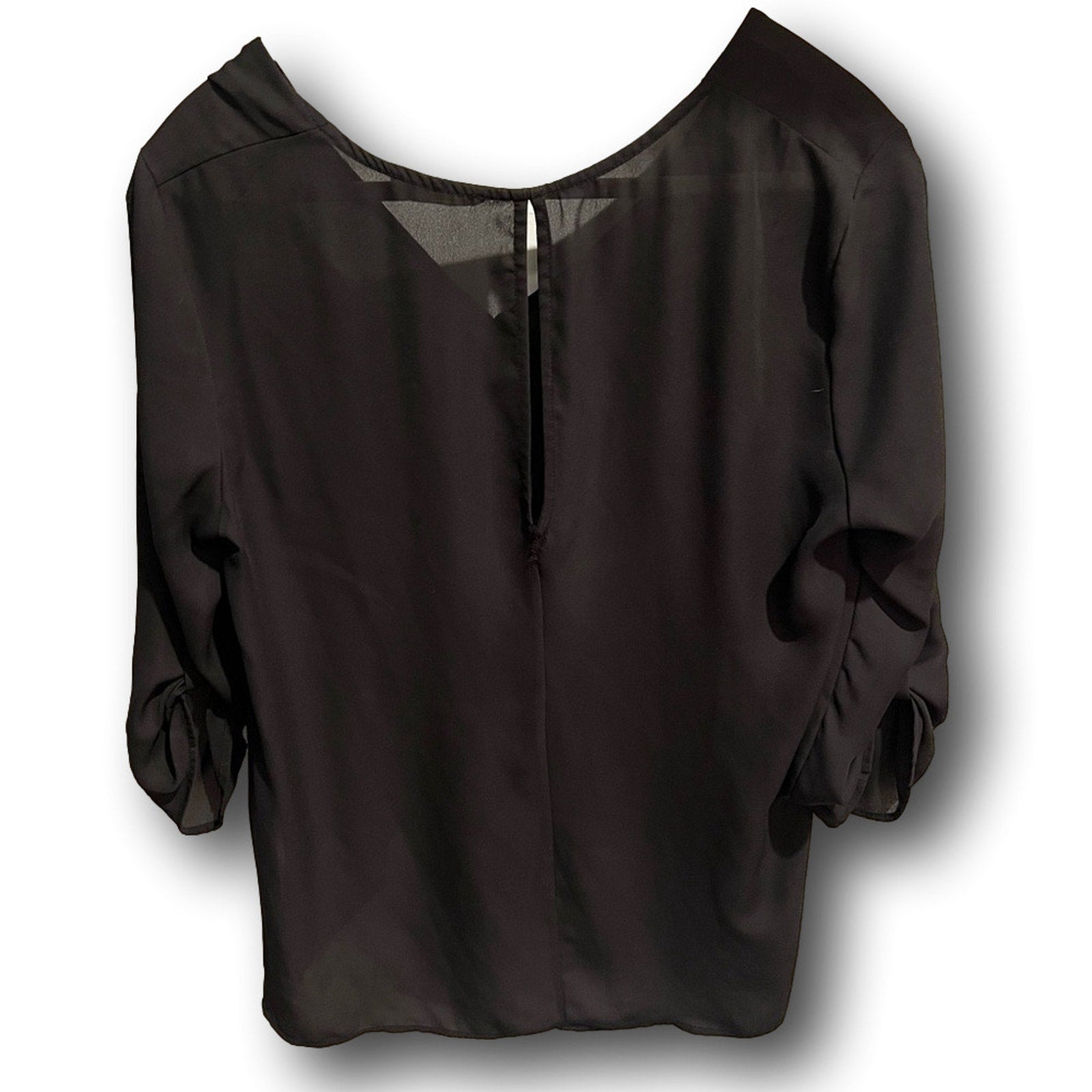 Lush Brand Semi-Sheer Hi-Low Blouse