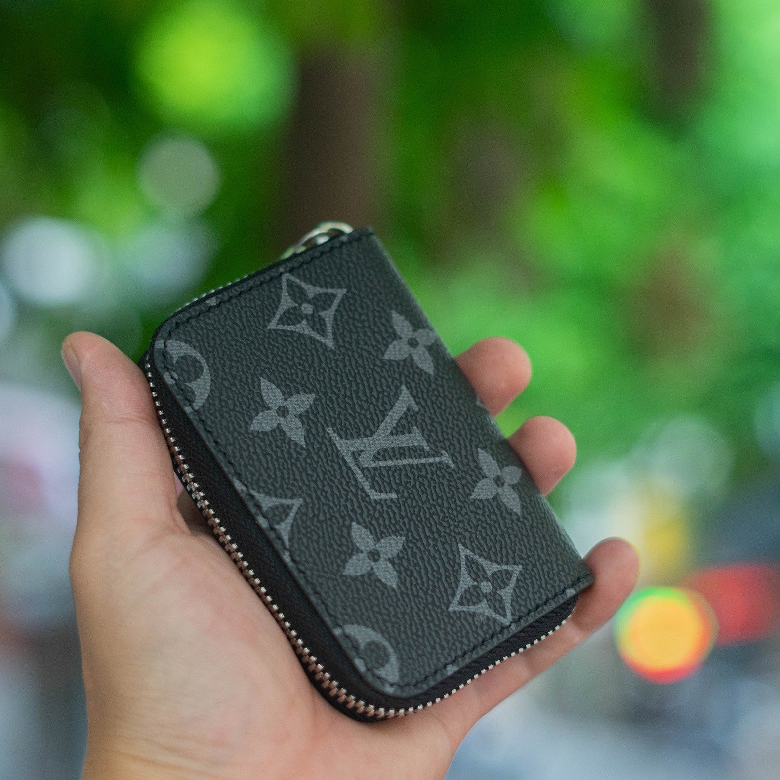 Recycled Louis Vuitton Wallet – Upcycled Luxury Card Holder Made to Order