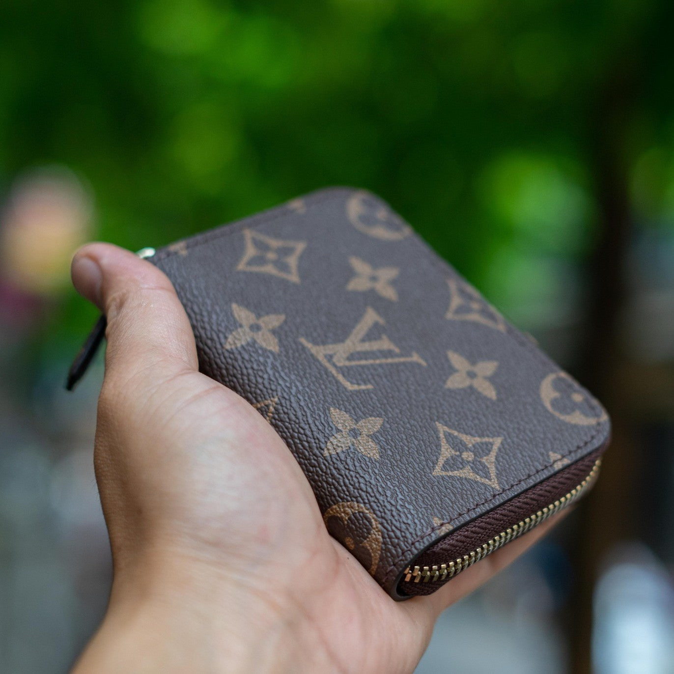 Recycled Louis Vuitton Wallet – Upcycled Luxury Card Holder Made to Order