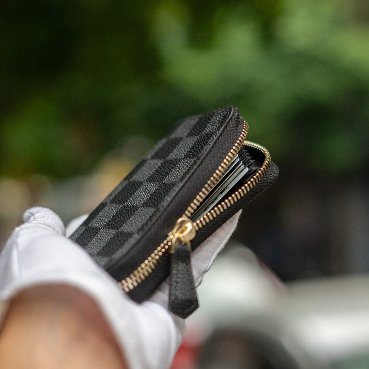 Recycled Louis Vuitton Wallet – Upcycled Luxury Card Holder Made to Order