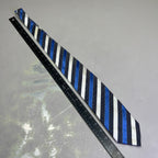 Alexander Julian Colours Handmade Men's Necktie – Blue/White/Black Stripe