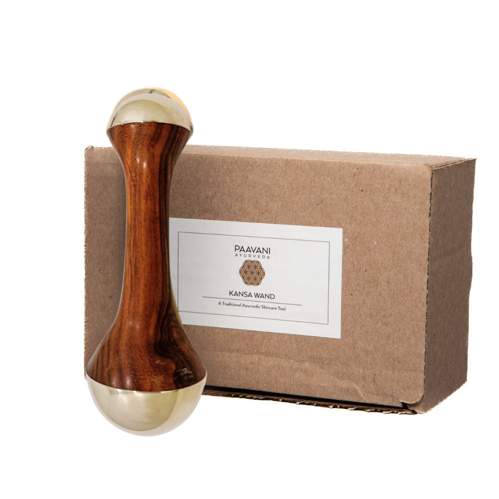 Dual-Dome Kansa Wand | Ayurvedic Tool for Detoxification-1