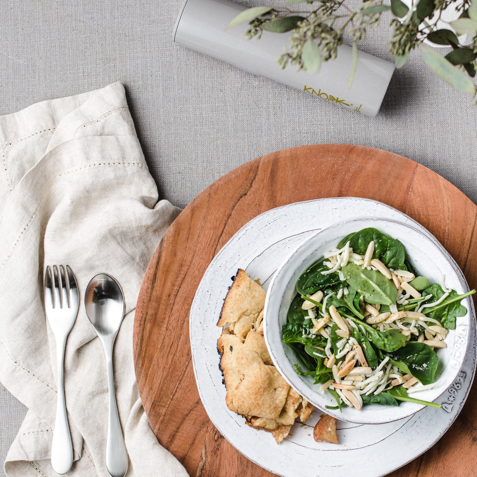 Eco Travel Silver Flatware Set – 2 Piece Utensil Plus Case