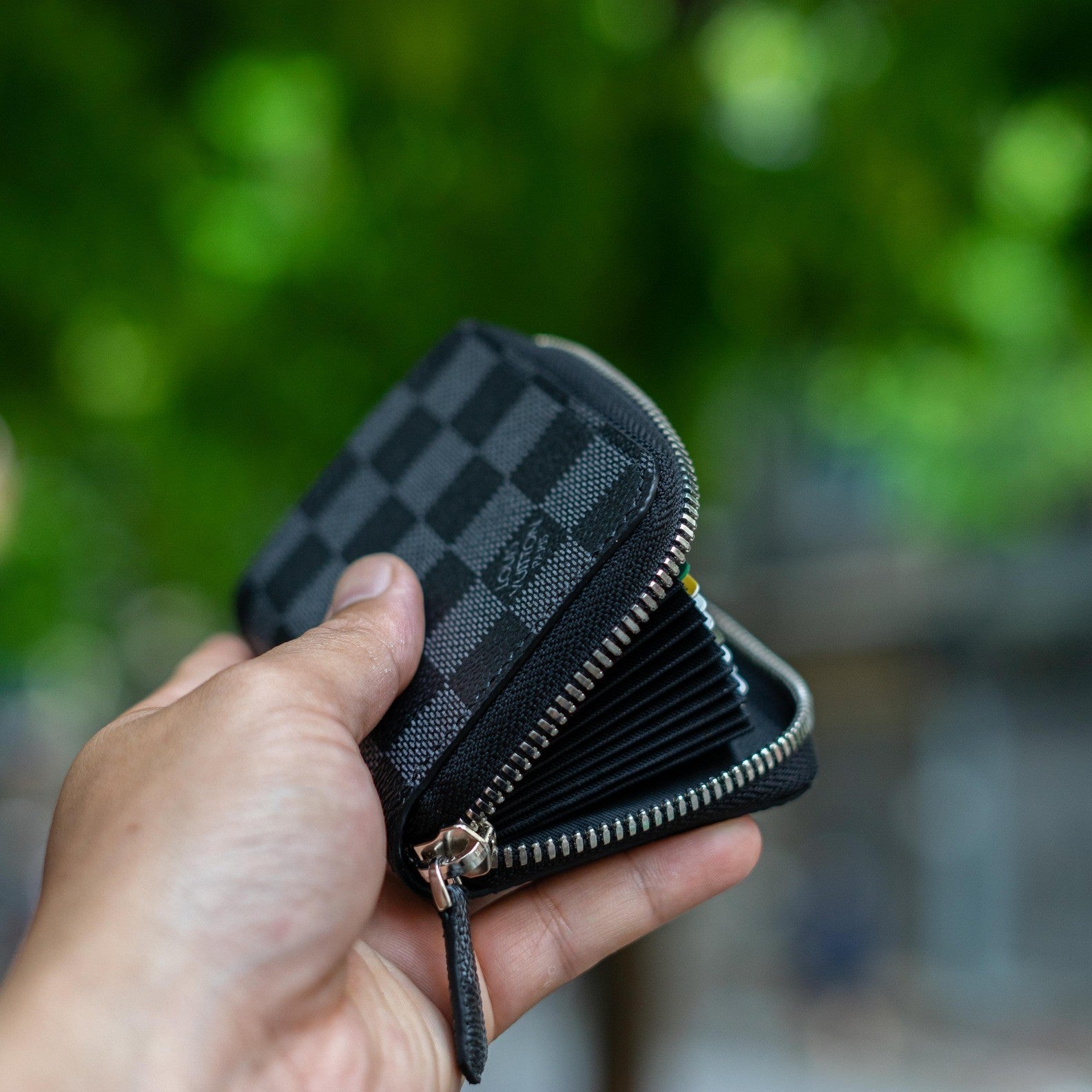 Recycled Louis Vuitton Wallet – Upcycled Luxury Card Holder Made to Order