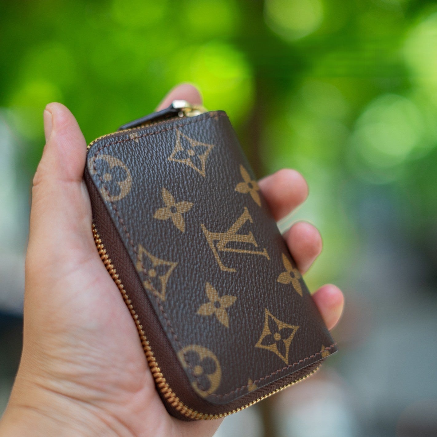 Recycled Louis Vuitton Wallet – Upcycled Luxury Card Holder Made to Order