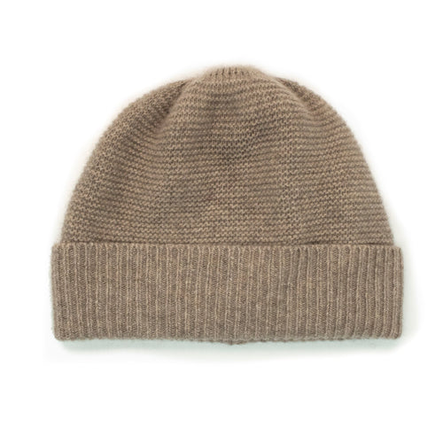 BABY CASHMERE BEANIE- NILE BROWN-1
