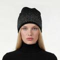 CASHMERE HAT WITH RHINESTONES-0