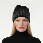CASHMERE HAT WITH RHINESTONES-0