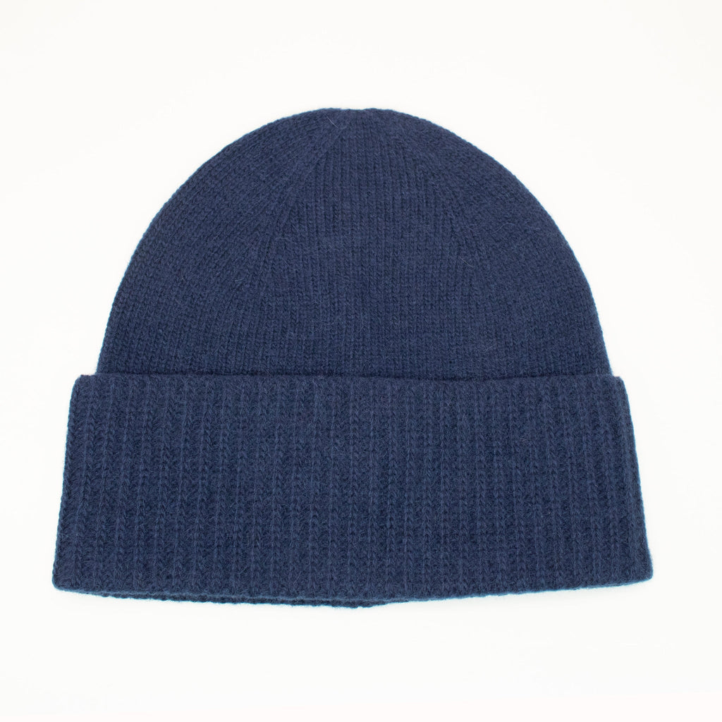 CASHMERE BEANIE- CLASSIC NAVY-1