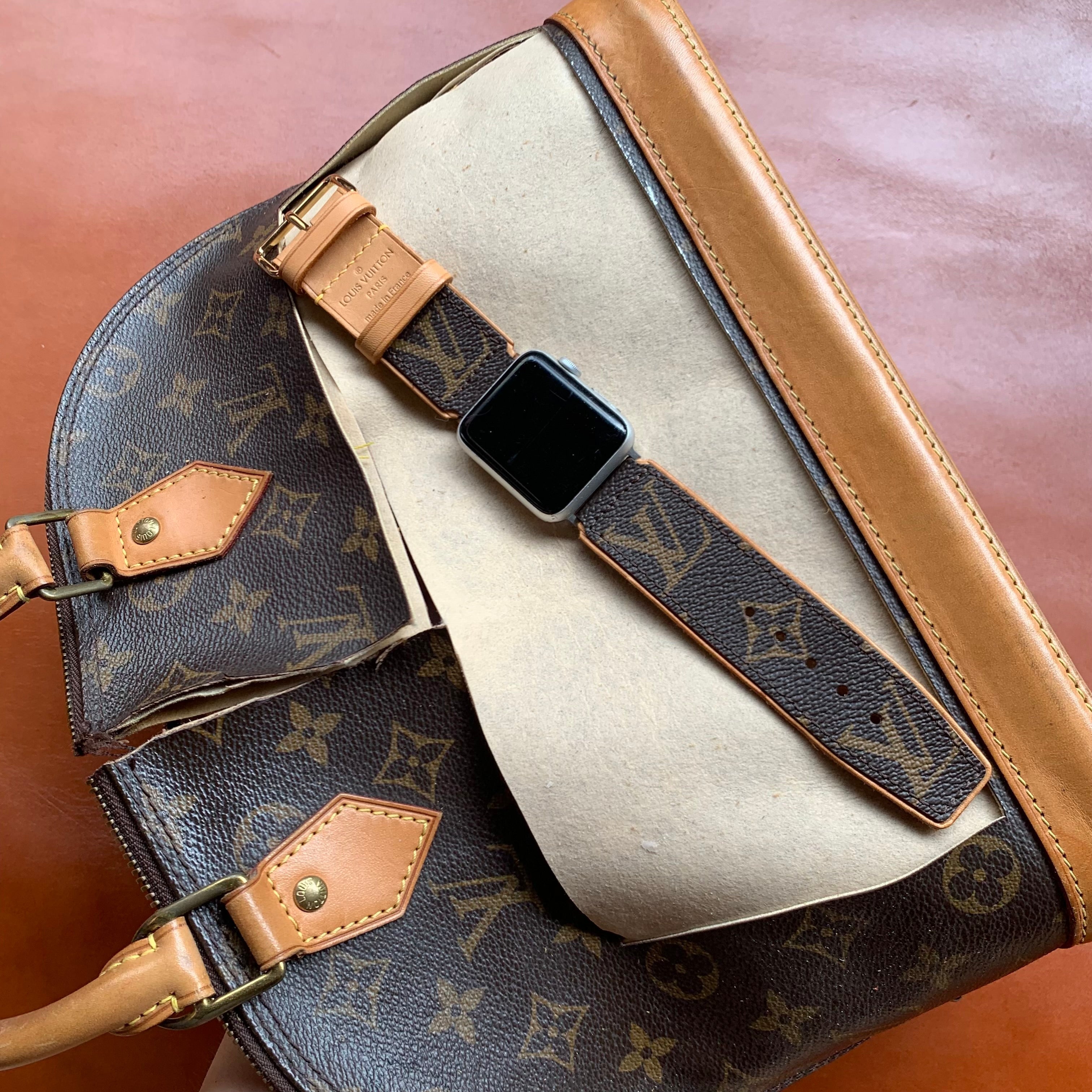 Recycled Louis Vuitton Apple Watch Band