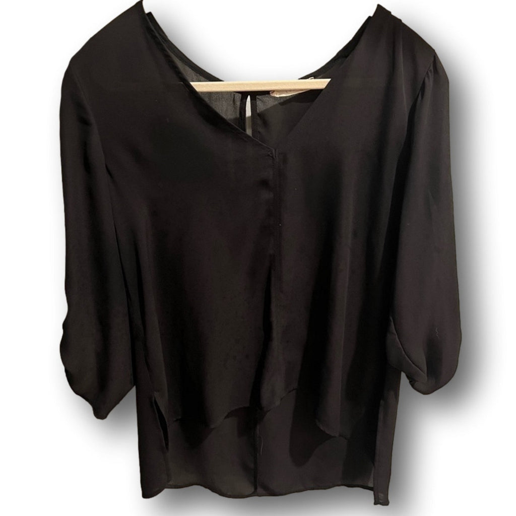 Lush Brand Semi-Sheer Hi-Low Blouse