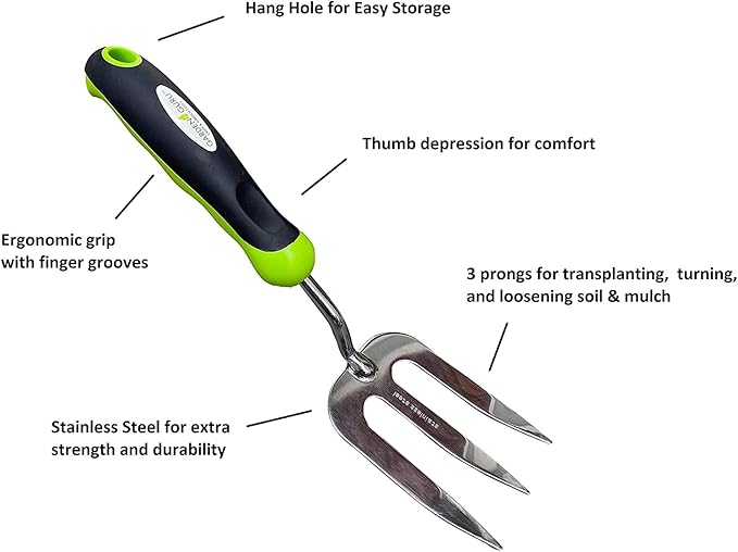 Weeding Set - Includes Dandelion Weeder, Weeding Fork, Patio Crack Weeder