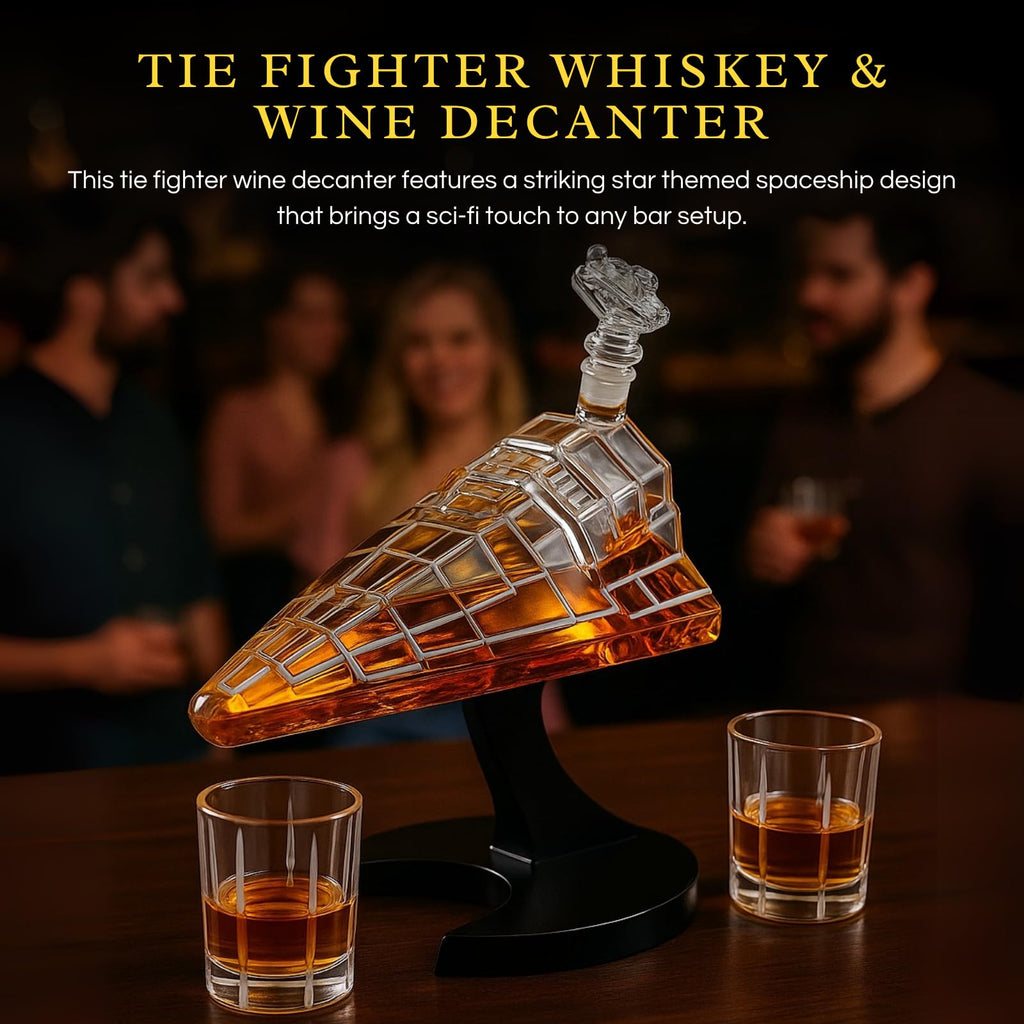 Galactic Command Cruiser Whiskey Decanter Set 20oz-2