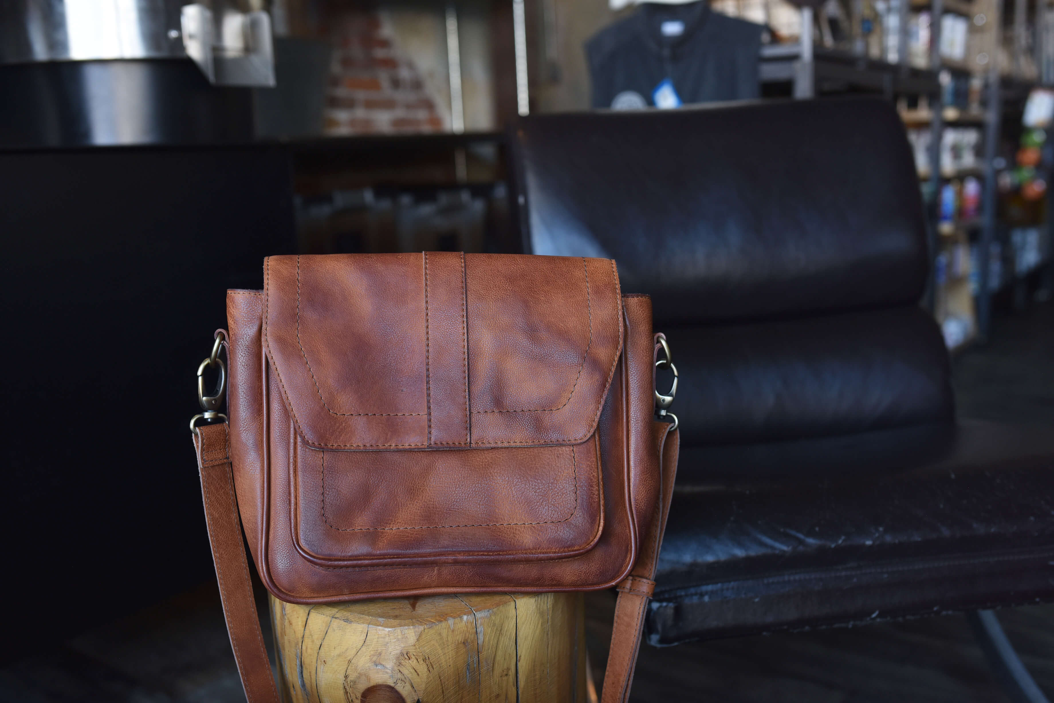 Journey Genuine Leather Crossbody Purse