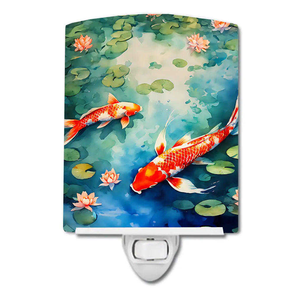 Koi Fish Ceramic Night Light