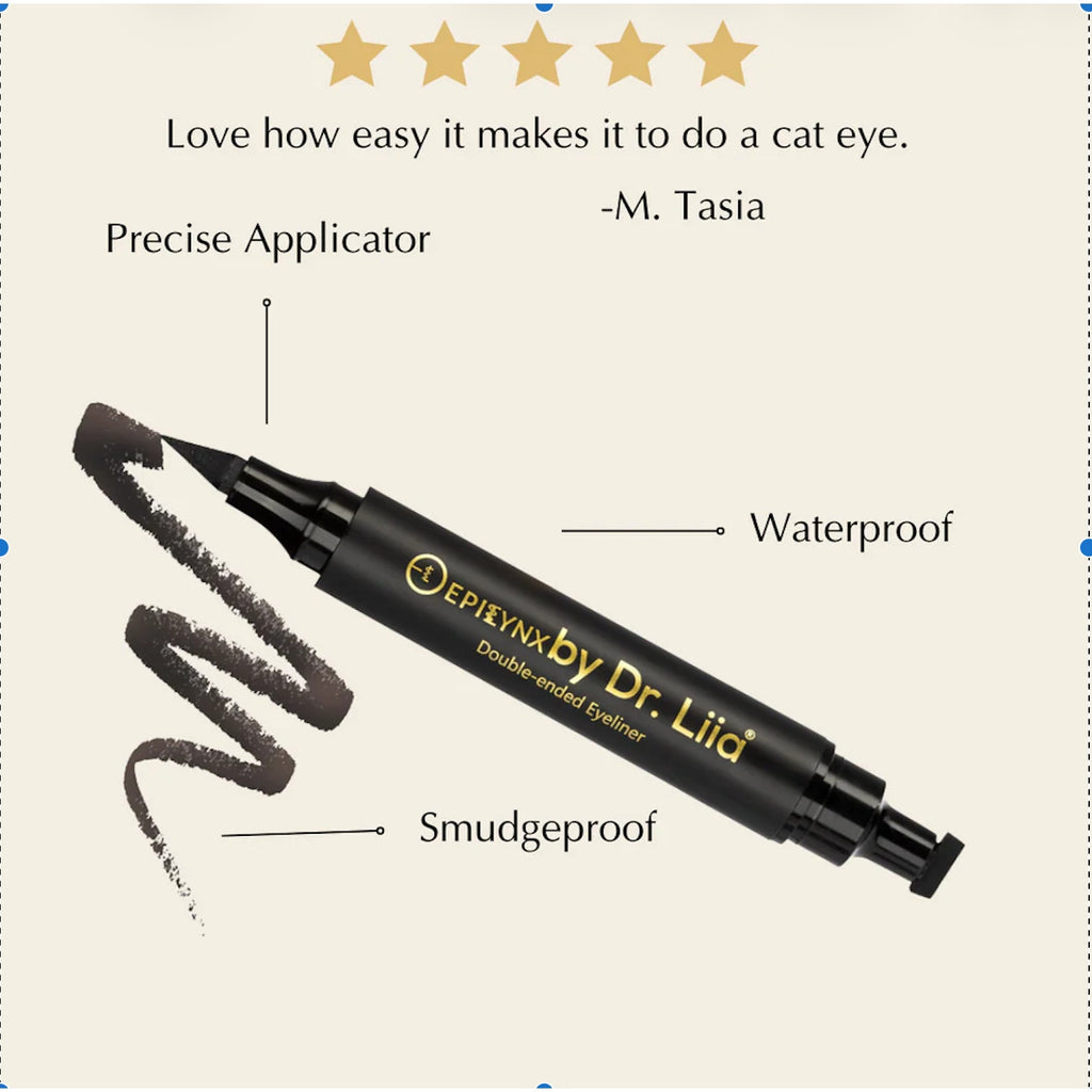 EpiLynx Double-Ended Liquid Eyeliner – Black M8