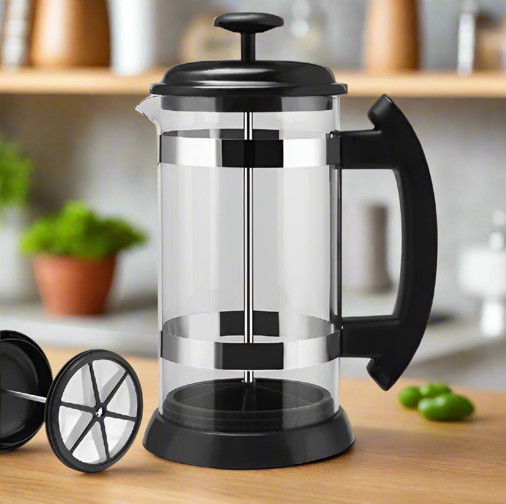 Double Wall French Press Durable Stainless Steel Coffee Maker – 1000mL