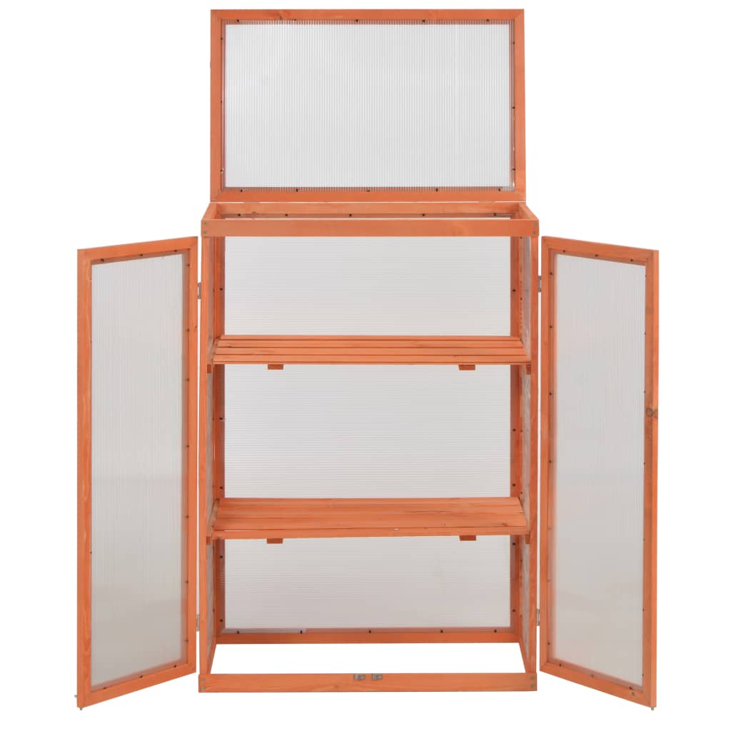 vidaXL Greenhouse Wood 29.5"x18.5"x42.9"-3