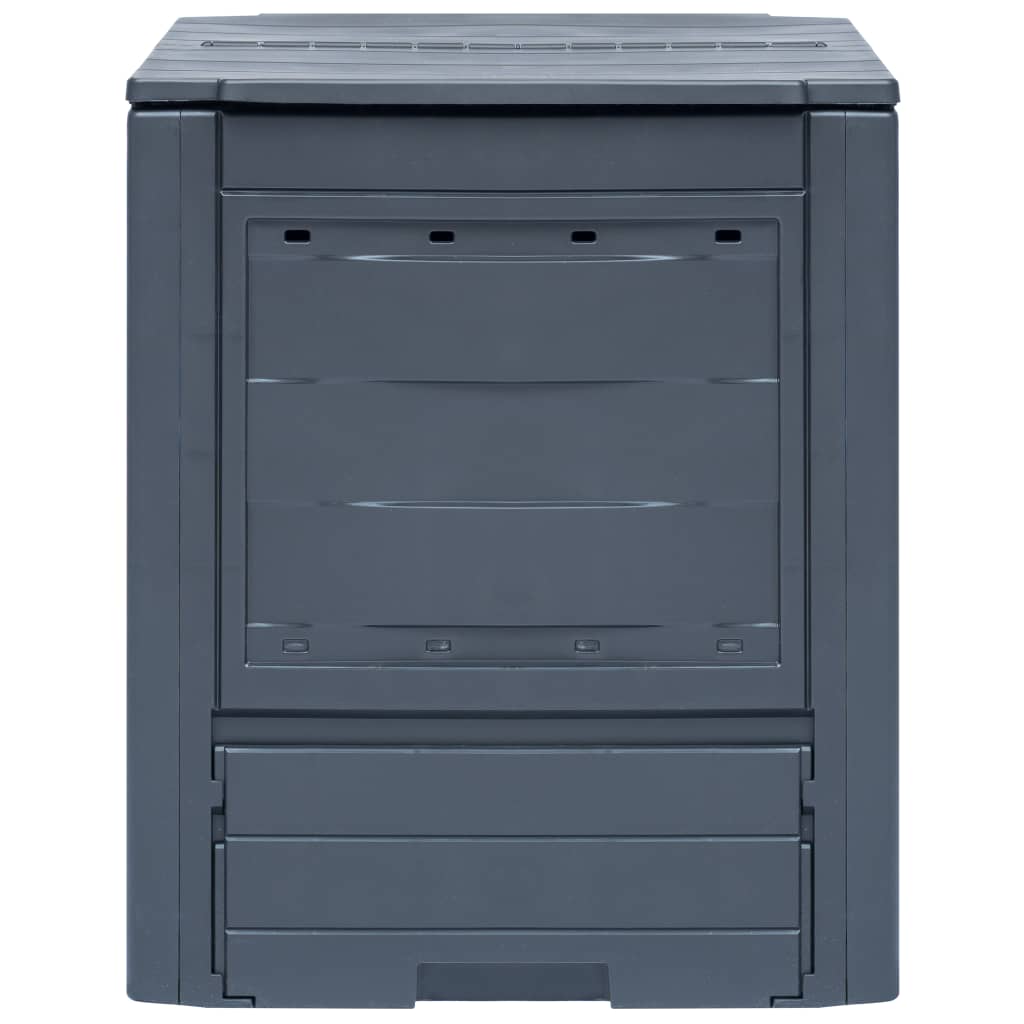 vidaXL Garden Composter Gray 23.6"x23.6"x28.7" 68.7 gal-0