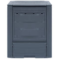 vidaXL Garden Composter Gray 23.6"x23.6"x28.7" 68.7 gal-0