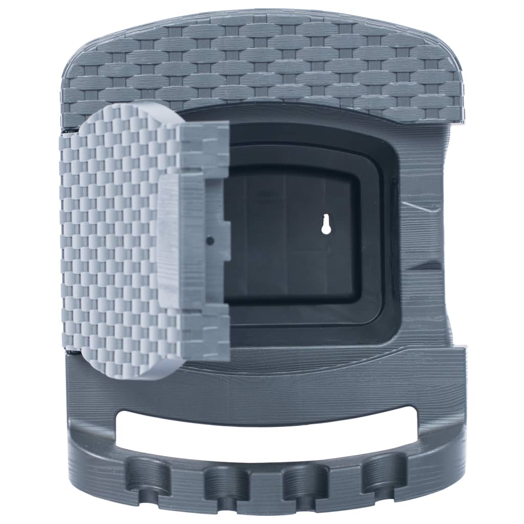 vidaXL Hose Reel Wall Mounted Hose Holder Patio Hose Hanger Hose Hook Plastic-2